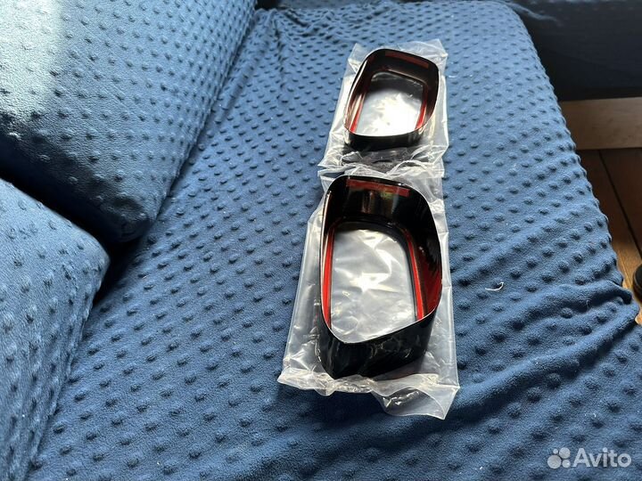 Насадки на глушитель bmw x6 x5 f15 f16 черные пара