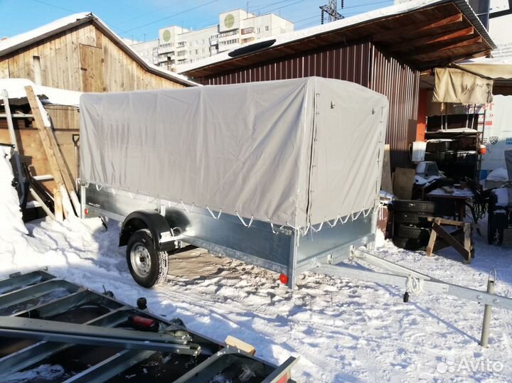 Прицеп снегоходный Б-3.4 оц 340х150 с тентом