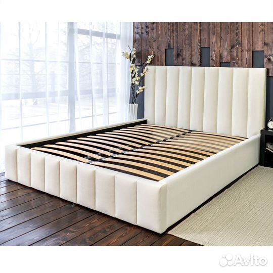 Кровать 160х200 слоновая кость Богема
