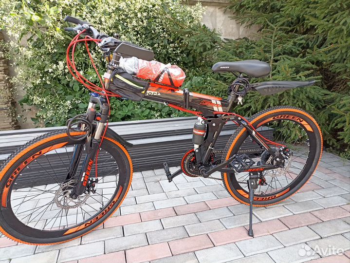 Складной двухподвесной велосипед 24 колеса