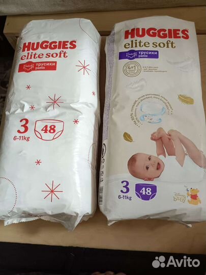 Подгузники трусики huggies элит софт 3