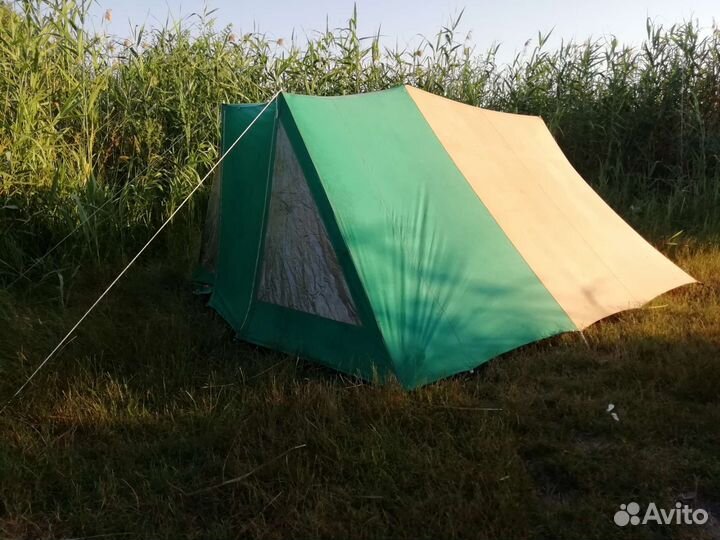 Палатка 4х местная, бу