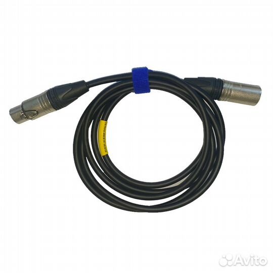 XLR3F-XLR3M (black) 2 метра балансный микрофонный