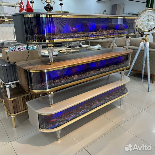 Тумба под тв с камином