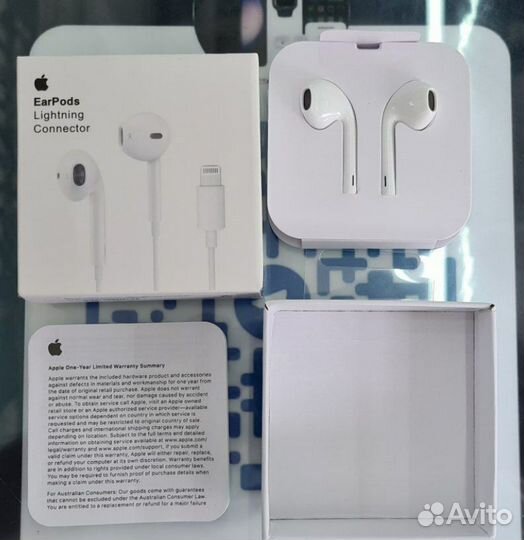Наушники apple EarPods Lightning оригинал