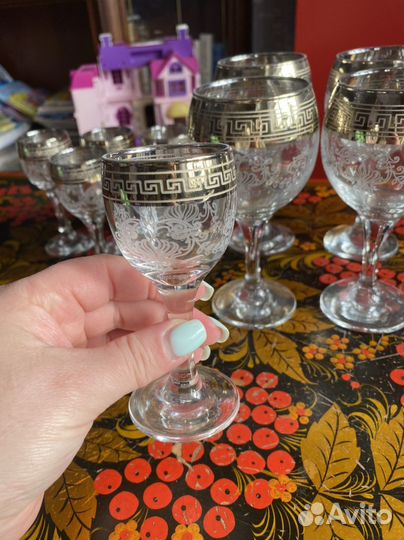 Набор бокалов, рюмок, фужеров