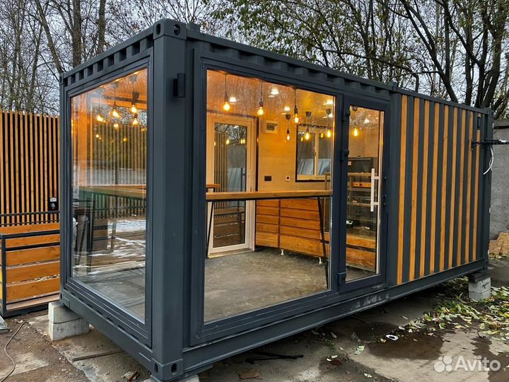 Кафе из морского контейнера 20ф