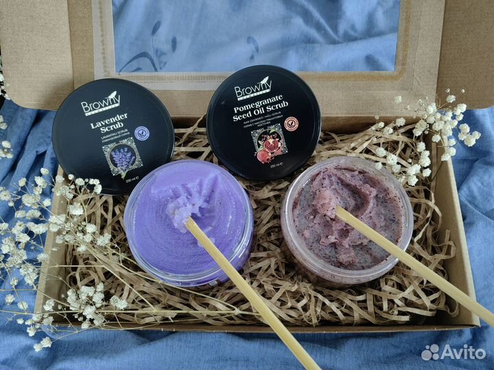 Лавандовый скраб для тела Browny cosmetics Турция