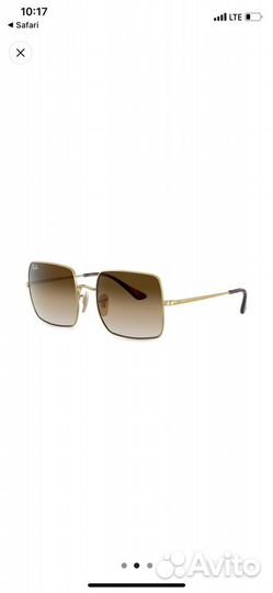 Солнцезащитнве очки ray ban (в квадратной оправе)