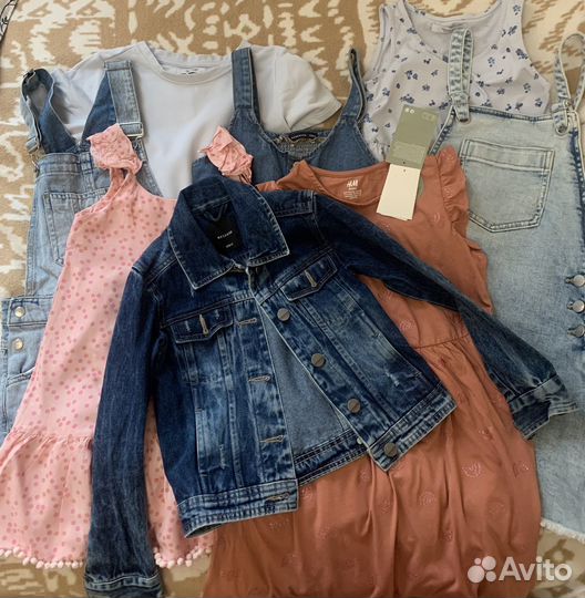 Летние вещи пакетом на девочку 128