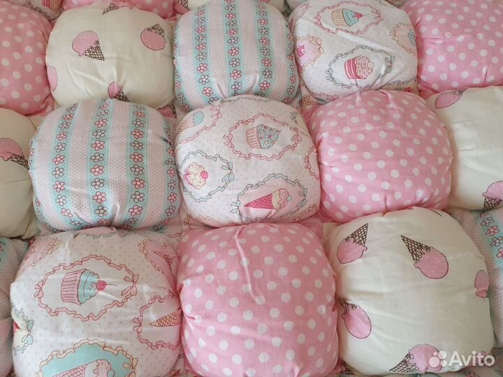 Одеяло бонбон с бортиками комплект