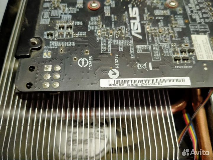 Asus hd 7770 1gb gddr5 + охлад нет изо