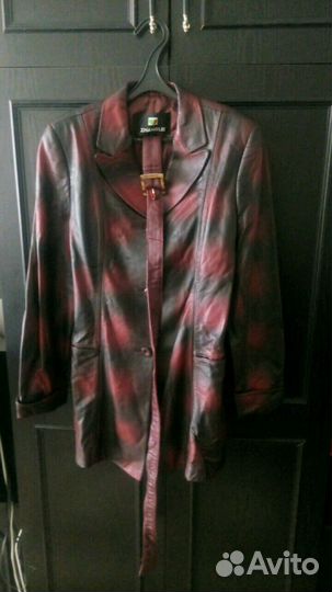 Пиджак кожанный,новый,50-52р
