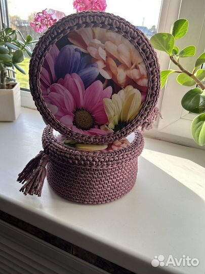 Корзина интерьерная из полиэфирного шнура
