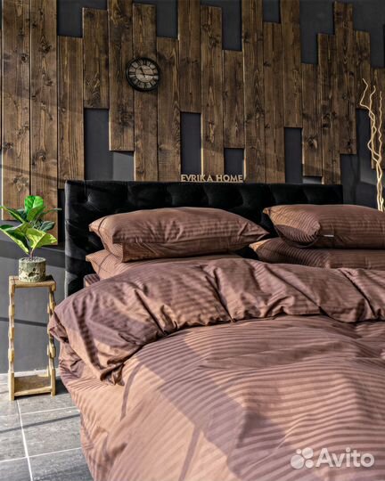 Постельное белье как в отелях 5 звезд Софи Шоколад