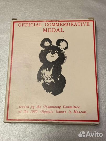 Настольная медаль.Олимпиада 80.Япония