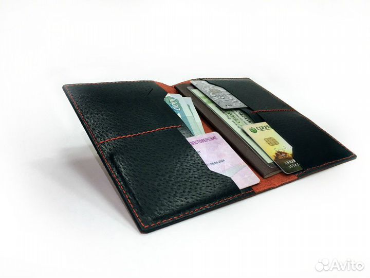 Обложка для документов натуральная кожа