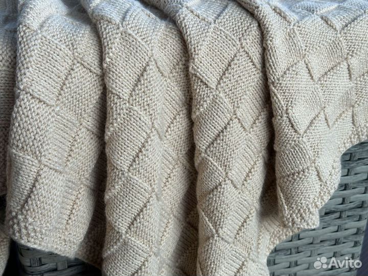 Плед детский вязаный ручная работа