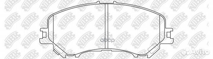 Колодки тормозные дисковые перед nissan QAS