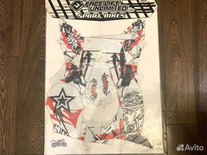 Наклейки на мотоцикл Honda cbr600rr 07-11red