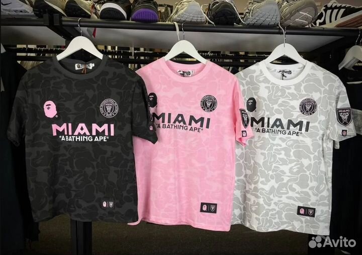 Футболка Bape x inter Miami