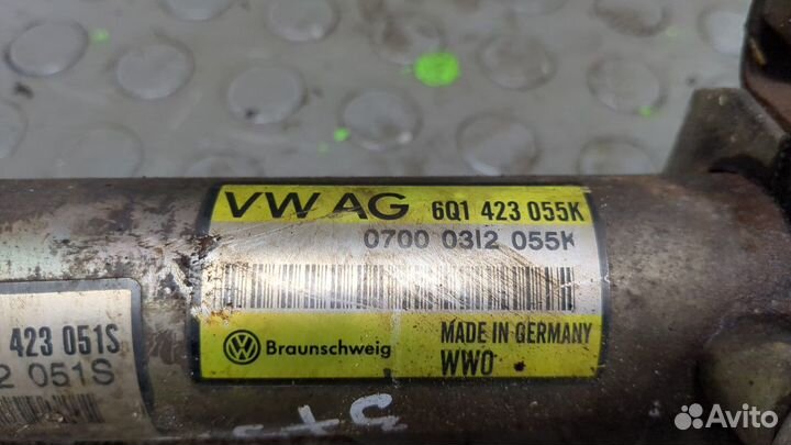 Рейка рулевая с г/у Volkswagen Polo, 2002