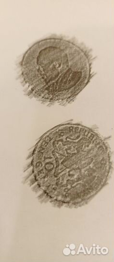 Монета Кения 10 центов, 1966