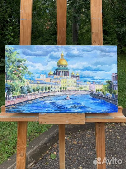 Картина маслом на холсте Санкт-Петербург