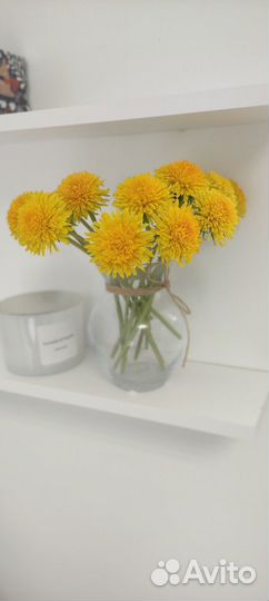 Одуванчики из полимерной глины