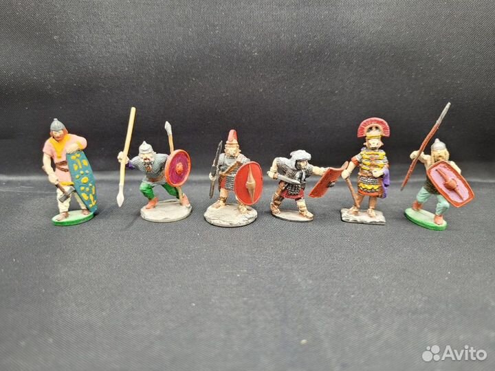 Солдаты набор 6 шт металл роспись Рыцари Киндер