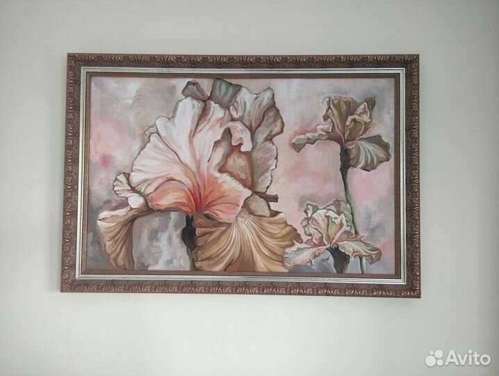 Картина нежные ирисы