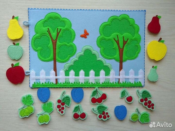 Развивающие планшетов. Книга из фетра. Дидактика