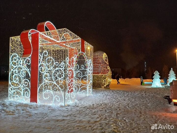 Большое LED Дерево.Светящиеся фигуры новогодние