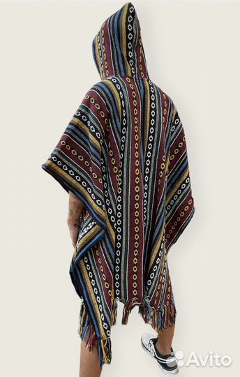 Мексиканское конопляное пончо