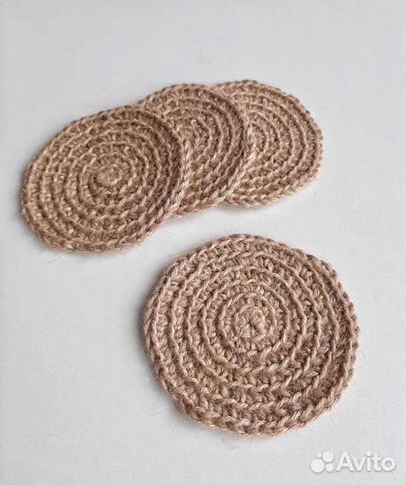 Подставка под горячее из джута / под кружку