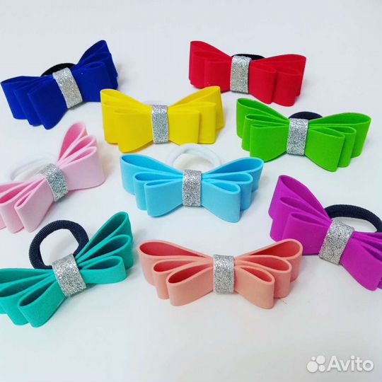 Бантики на резиночке для принцесс
