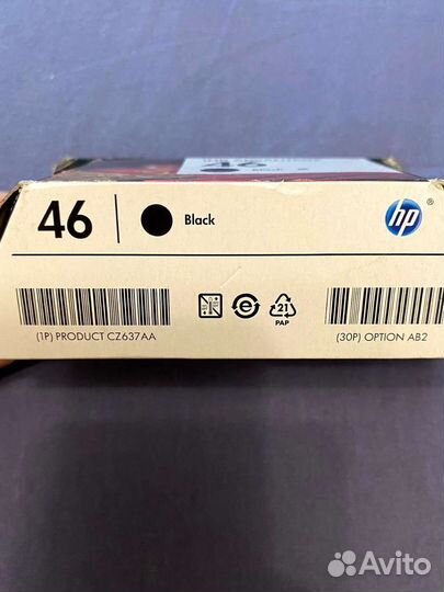 Картридж HP 46 black CZ637AA