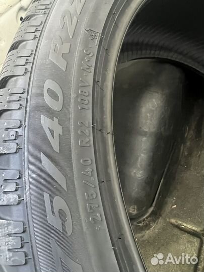 Шины зима Pirelli RunFlat 275/40R22 на Zeekr 001