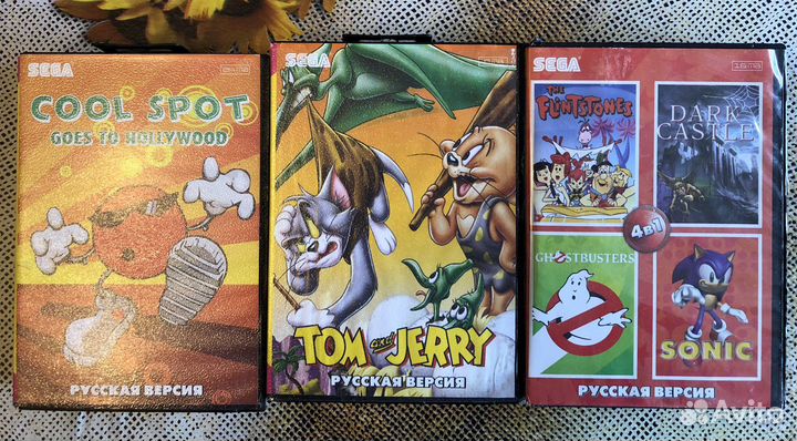 Картриджи для sega