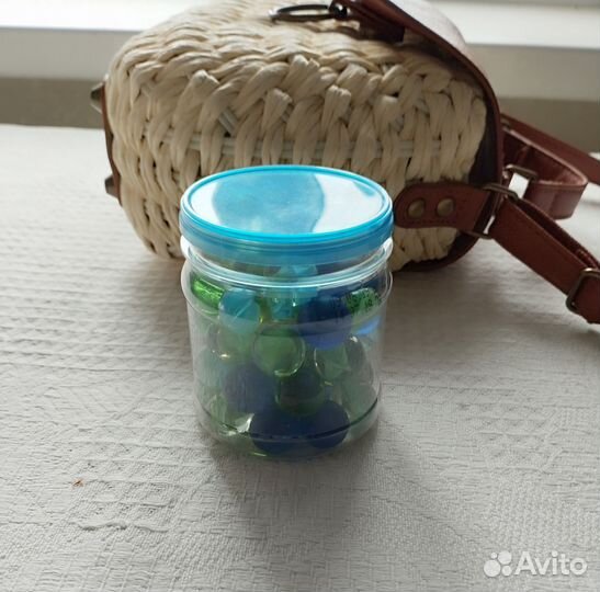 Шарики стеклянные в аквариум или цветы новое 46 шт