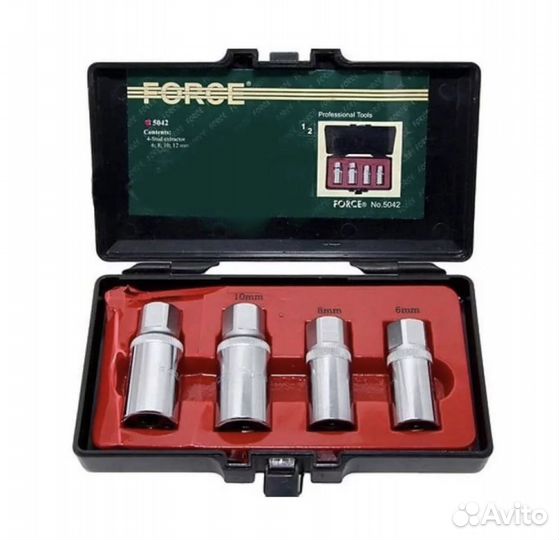 Набор шпильковертов 4 пр. Force 5042