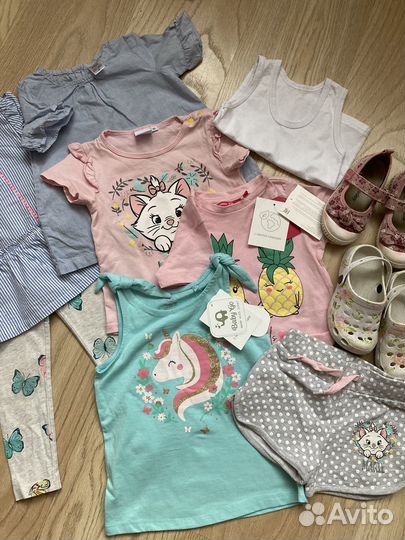 Вещи пакетом на девочку 86-92 см