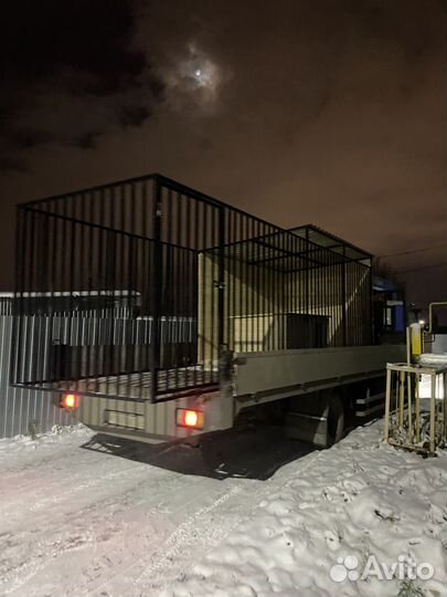 Вольер для собак с выгулом. С зимней будкой