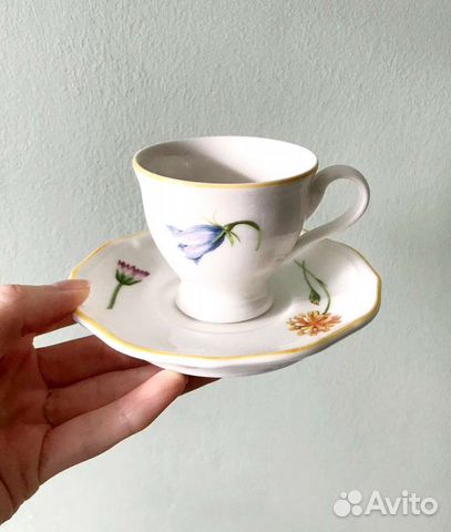 Чашка с блюдцем кофейная