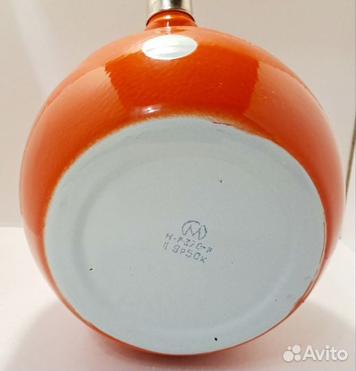 Винтаж Чайник эмалированный со свистком СССР