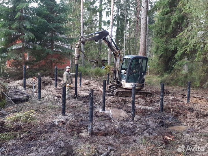 Винтовые сваи / Свайный фундамент под ключ