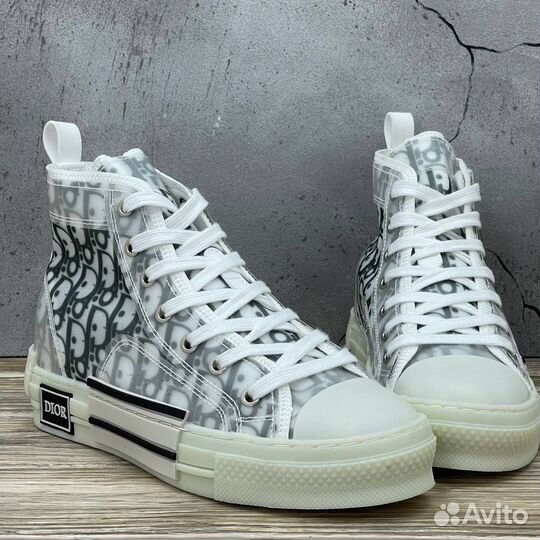 Dior B23 High Top Logo Oblique кеды