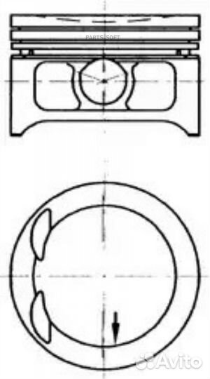 Kolbenschmidt 97363610 Поршень комплект opel front