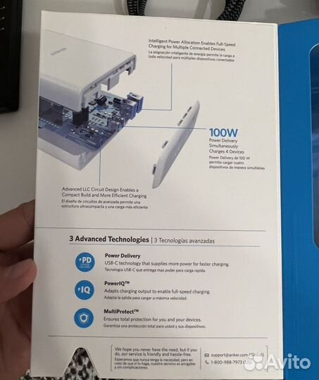 Сетевое з/у Anker PowerPort Atom PD 4 100w
