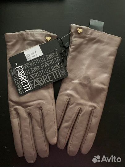 Перчатки женские кожаные новые р.6,5